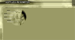 Desktop Screenshot of kopfussresonator.de