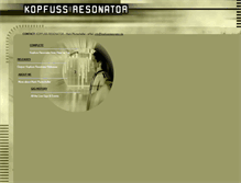 Tablet Screenshot of kopfussresonator.de